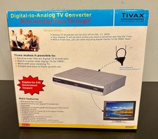 TIVAX Digital to Analog TV Converter w/ Analog Passthrough STB-T8 NEW/OPEN BOX