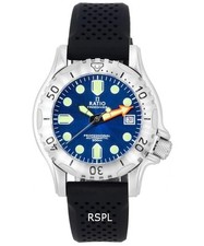 RATIO FreeDiver Professional Blue Sunray Dial Automatic RTF019 500M Mens Watch