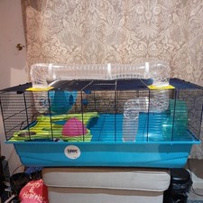 Savic Hamster Heaven 80 Cage  Blue / Green: 80 x 50 x 50 cm (L x W x H)
