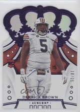 2020 Chronicles Draft Picks Crown Royale Mirror Purple 10/25 Derrick Brown 0gm4