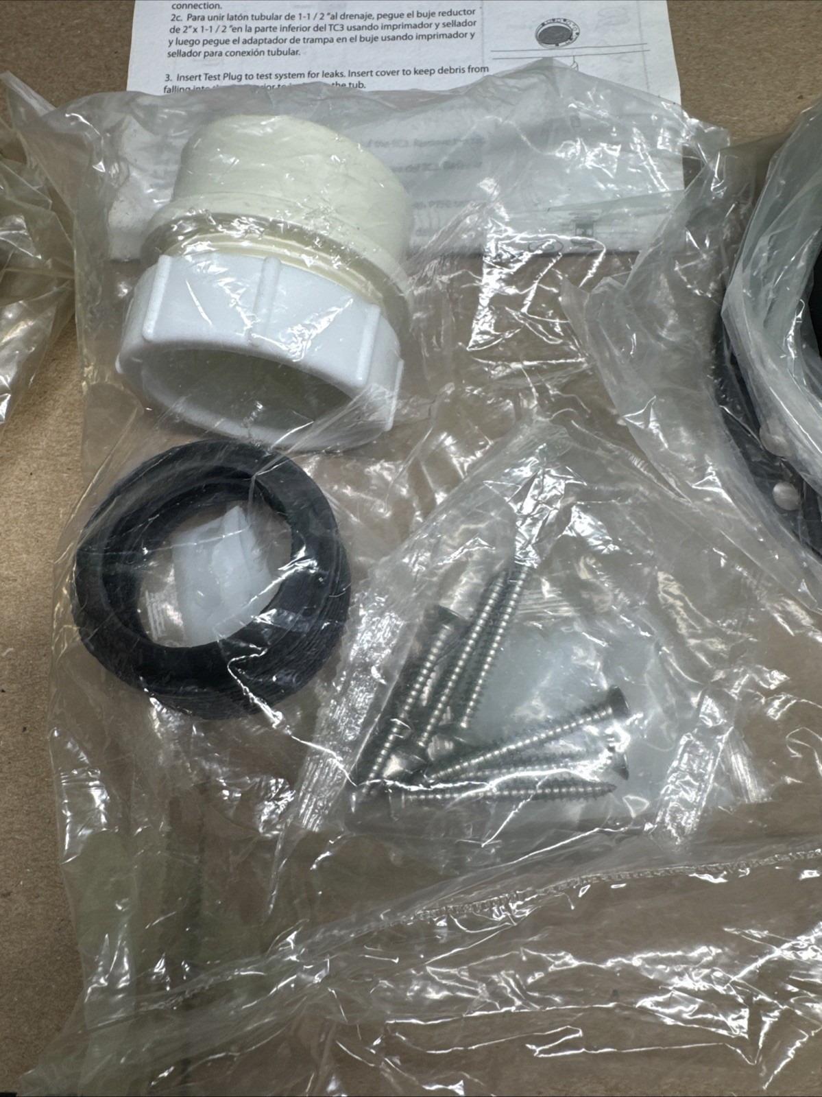 Westbrass Universal Freestanding Bathtub Floor Drain Kit TC3PWB