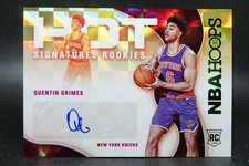 Quentin Grimes 2021-22 Panini Hoops HOT ROOKIE SIGNATURES #QG Auto Asia Green