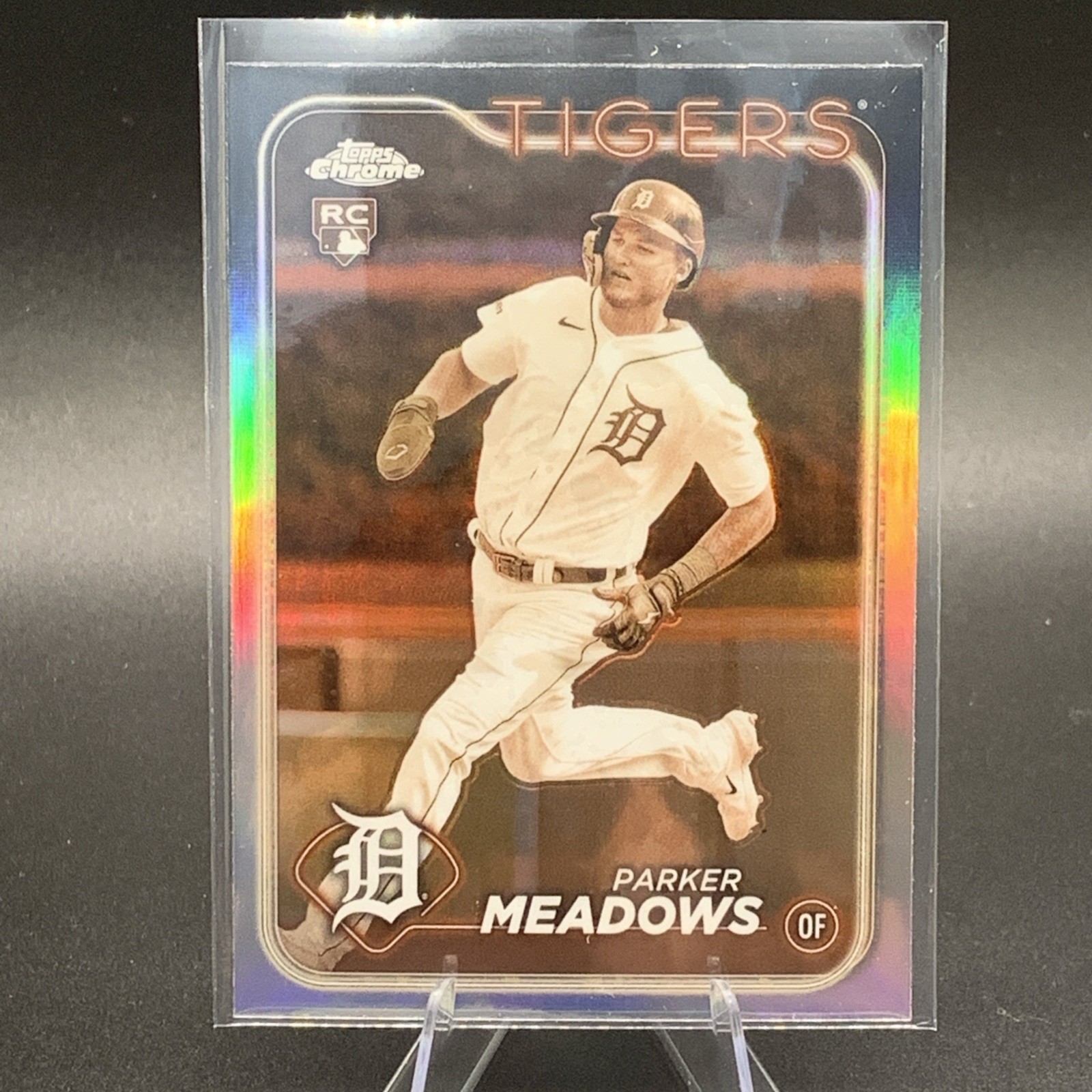 2024 Topps Chrome - Parker Meadows #271 Sepia Refractor (RC)