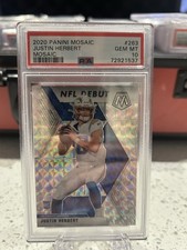 2020 Panini Mosaic - NFL Debut Justin Herbert #263 Mosaic Prizm (RC)