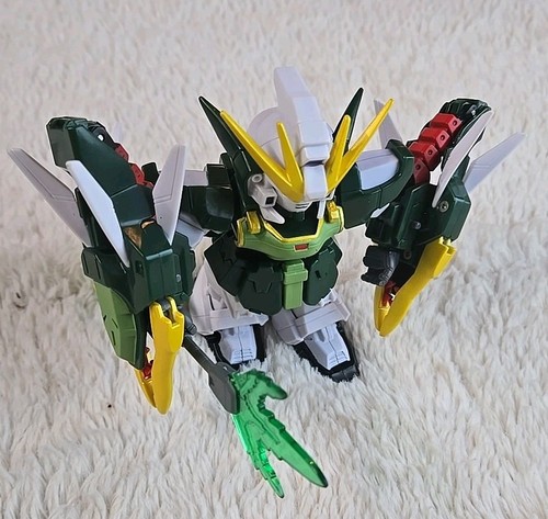 Bandai 2003 SD Gundam Nataku Superior Defender Robot Action Figure 4.5" Green