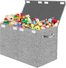 Scatola Porta Giochi Bambini, Contenitore Giochi Bambini Con Coperchio, 83L Gran