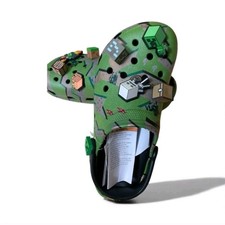 Crocs Minecraft Classic Green Unisex Kids Clog Slip On Cartoon Creeper