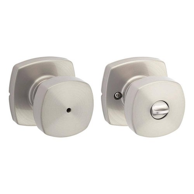 #ad #ad Kwikset Arroyo Satin Nickel Bed Bath Knob with Soft Modern Rose $17.99