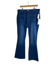 Anthropologie Pilcro Patch Pocket High Rise Flare Leg Jeans Size 32 NWT