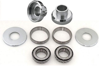 Chrome Neck Cups Cup Set Timken Bearings Kit Harley Chopper Bobber Custom 12253