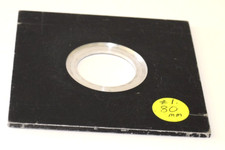 METAL LENS BOARD--4" X 4"--33 MM OPENING.