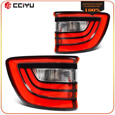 Pair Outer Full LED Tail Lights Assembly For 2014-2025 Dodge Durango Left+Right