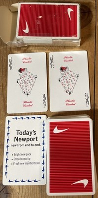 newport cigarettes logo nike Compliments Of Newport Cigarettes Vintage Playing Cards Nike Advertising  Complet