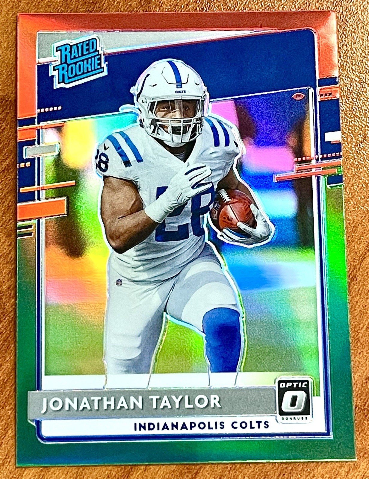 Jonathan Taylor Rookie 2020 Donruss Optic Preview Red and Green #P-317 Colts 🔥
