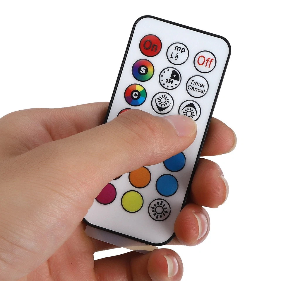 RGB Pure White 6000K E12 Lamp Socket 45W LED RGB Bulb Light Colorful Changea NEW - Image 3 of 4