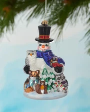 Christopher Radko - Friends Of The Forest Gem #1020658 Snowman With Animals 