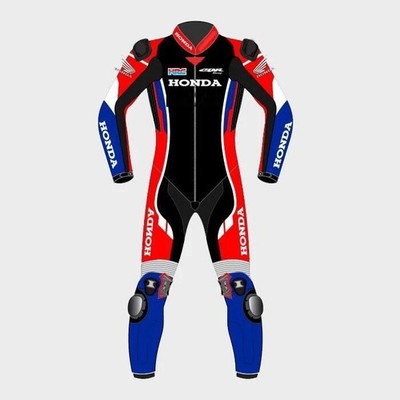 Honda CBR Customized Motorcycle Motorbike Biker's Leather Racing Suit