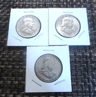 1951 D, S & Proof 50C Franklin Half Dollars (3) Total coins.  AU/BU