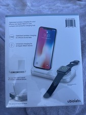 Ubiolabs Wireless Charging Dock For iPhone and Apple Watch WCB116-White-New#Y 66