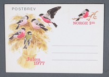 MayfairStamps Norway 1977 Birds New Year Stationery Letter Card aaw_79721