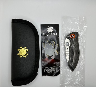New Spyderco Rubicon 1 /Carbon fiber Knife /S30V Steel /C187CFP /Discontinued