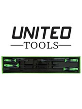 4PC Pry Bar Set Jemmy 200mm 300mm 450mm 600mm Go-Thru Lever Bars Wrecking