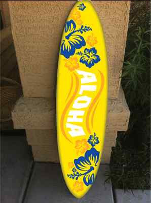 wall hanging surf board surfboard decor hawaiian beach surfing beach ...