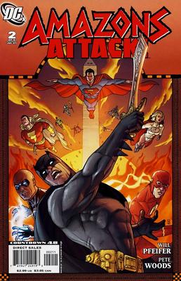 Amazons Attack Comic 2 Cover A First Print 2007 Will Pfeifer Pete Woods DC