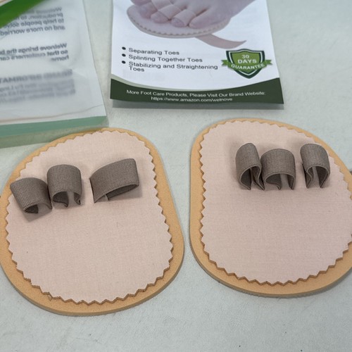 Welnove Toe Straightener Hammer Toes Corrector Pack of 2 3 Holes for Claw Toe - Picture 5 of 6