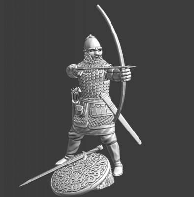 Northern Crusades Miniatures Medieval Noble Russian Archer 28 32 35 40 50 54mm