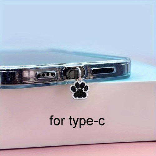 1PC Cat Claw Phone Dust Plug Pendant For Phone Samsung Type-C Interface - Zdjęcie 6 z 9