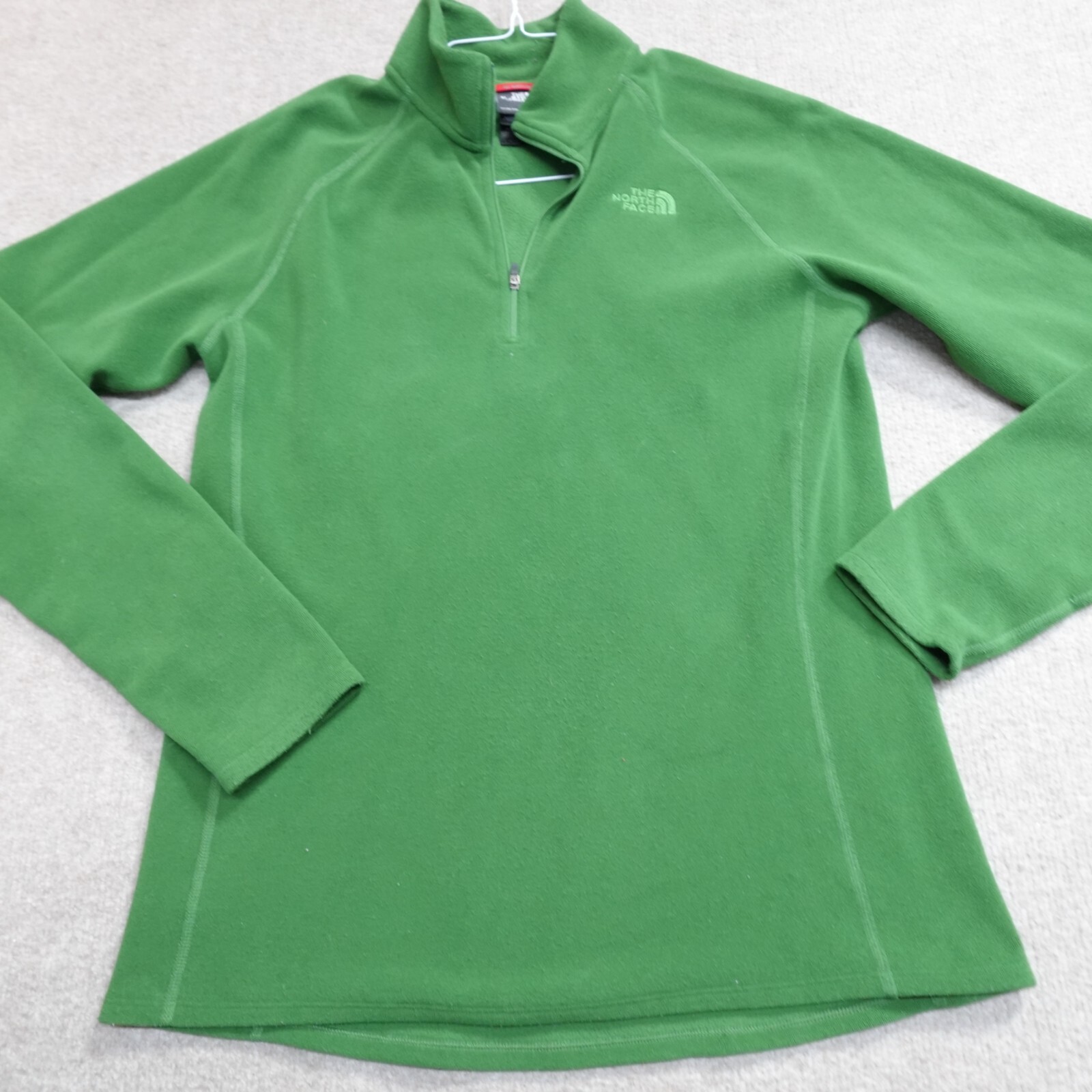 The North Face Shirt Medium Green 1/4 Zip Polartec Fleece 1/4 Zip