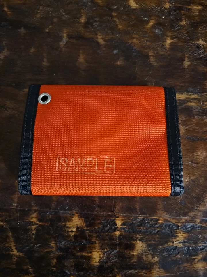 Levi's Wallet Vintage Neon Orange Hook And Loop Sample Piece Rare - Image 2 of 4