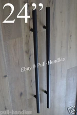  Pulls Handle 24 inch Entry Door entrance pull BLACK stainless steel 