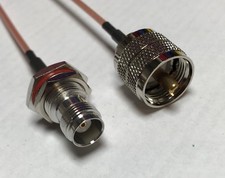 TNC Female Bulkhead to UHF Male pl259 RG316 Coaxial Cable USA Antenna Wif