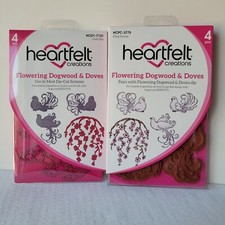 Heartfelt Creations Flowering Dogwood  Doves Stamps  HCD1-7131 Dies Set New