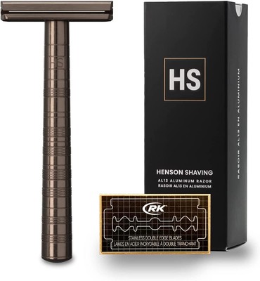 HENSON SHAVING AL13 Shaver MEDIUM (TAN) with 5 Replacement Blades