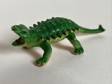 Vintage Ankylosaurus Dinosaur Plastic Toy Figure 4" 1986