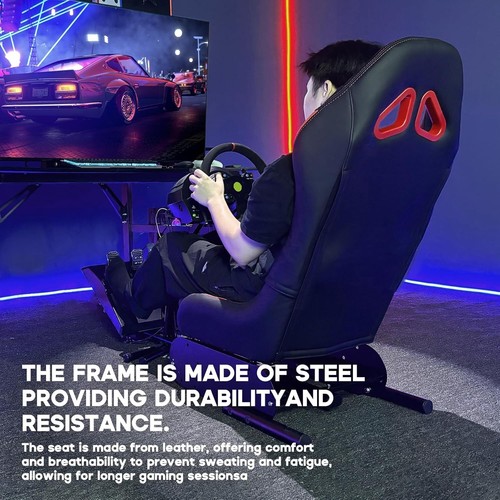 DIWANGUS Racing Wheel Stand with Seat | Gaming Chair Driving Cockpit - Picture 6 of 8