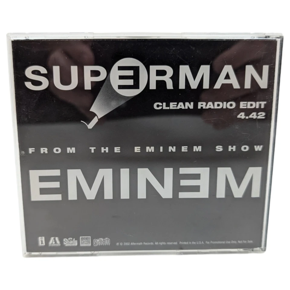Superman by Eminem (CD, 2002) RARE Promo Single Interscope INTR-10883-2 Foto 4 de 4