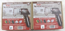 2 Used Handheld Cordless Rechargeable Spinning Power Scrubber Ruby Horsepower ZZ