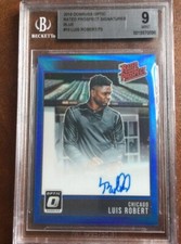2018 Donruss BGS 9 Optic Rated Auto Blue Prizm #RPS Luis Robert 71/75 Autograph