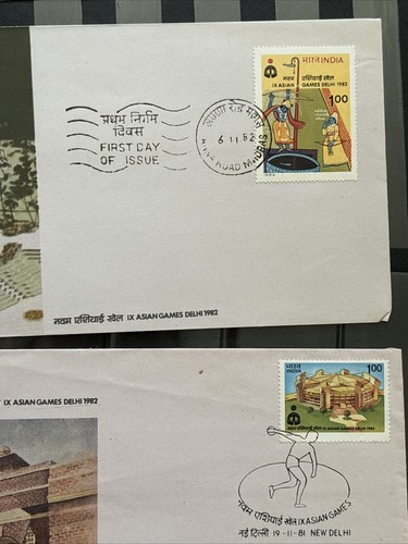 62952 INDIA Stamps 1973- 8 FIRST DAY COVER Unused NH Nice Fresh - Picture 5 of 7