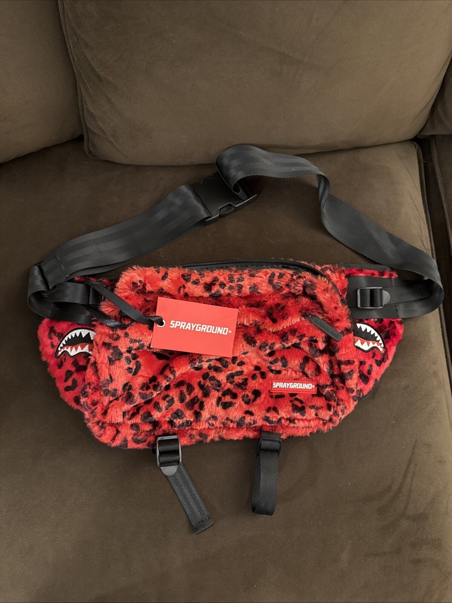 NEW Sprayground Red Black Unisex Fanny Pack New Hip Bag Backpack