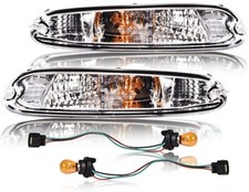 1pair Turn Signal Lights Front Parking Lamps Fit For 1990-97 Mazda Mx-5 Miata