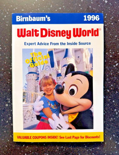 BIRNBAUM'S WALT DISNEY WORLD, 1996: THE OFFICIAL GUIDE - EXCELLENT CONDITION