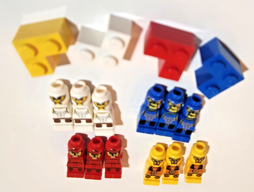 Lego Micro Figures From Minotaurus Game 3841 Microfigures and 4 Lego Bases Only - Picture 12 of 13