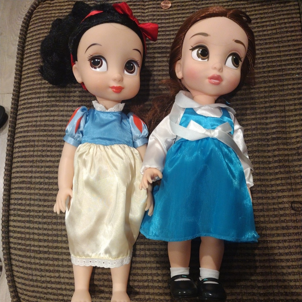 Disney Animators Collection Snow White and bell Toddler Young Baby Doll 15”  Inch