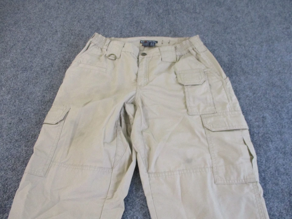 Pantalones cargo tácticos 5.11 para mujer 8 beige pierna recta mezcla de poliéster 28x30* Foto 2 de 4
