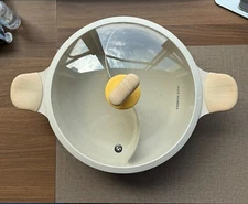 COOKER KING Hot Pot with Divider, 12Inch Nonstick Hotpot Pot-5QT Double-flavor 